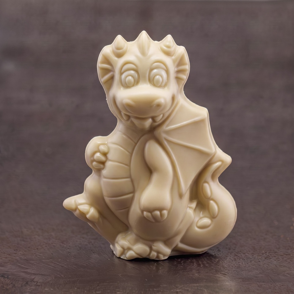 Draakje (wit, 9 cm)